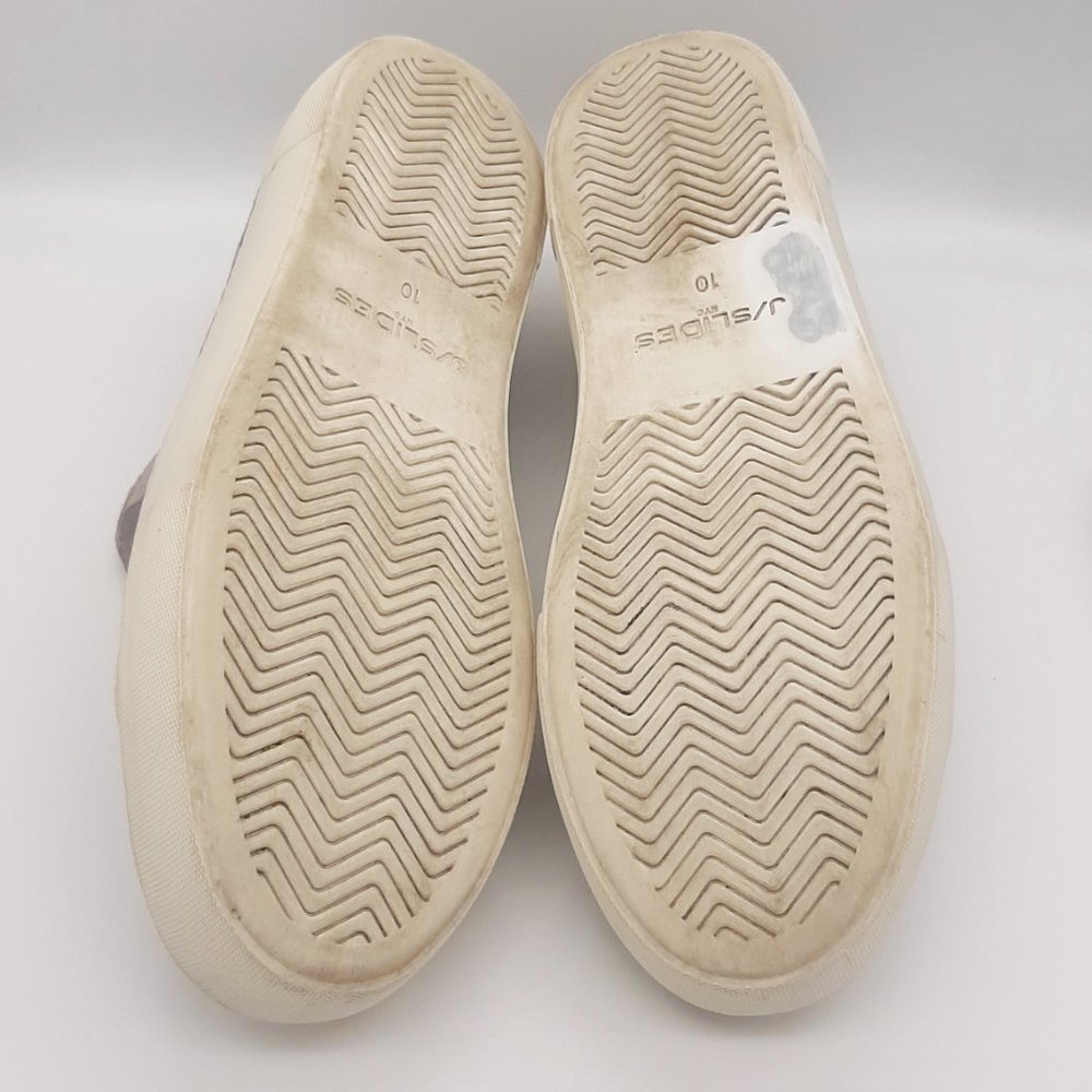 J/Slides NYC Gray Camo Suede Slip On Platform Sneakers SZ 10 - Picture 12 of 12